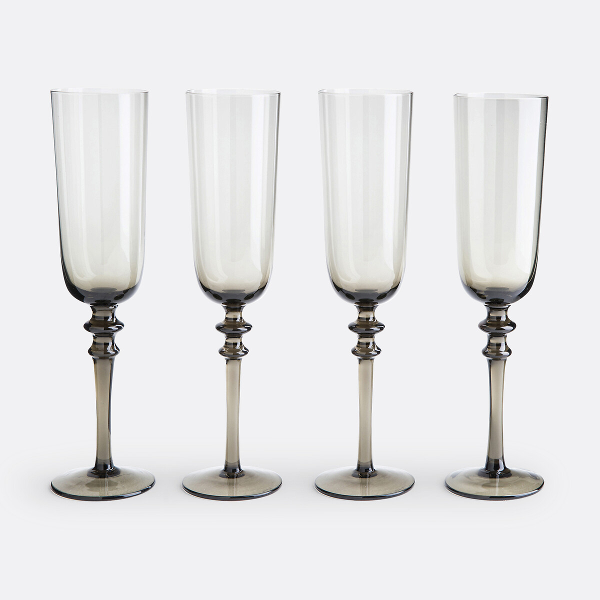 La Redoute Interieurs Σετ 4 γυάλινα φιμέ ποτήρια σαμπάνιας Υ24cm