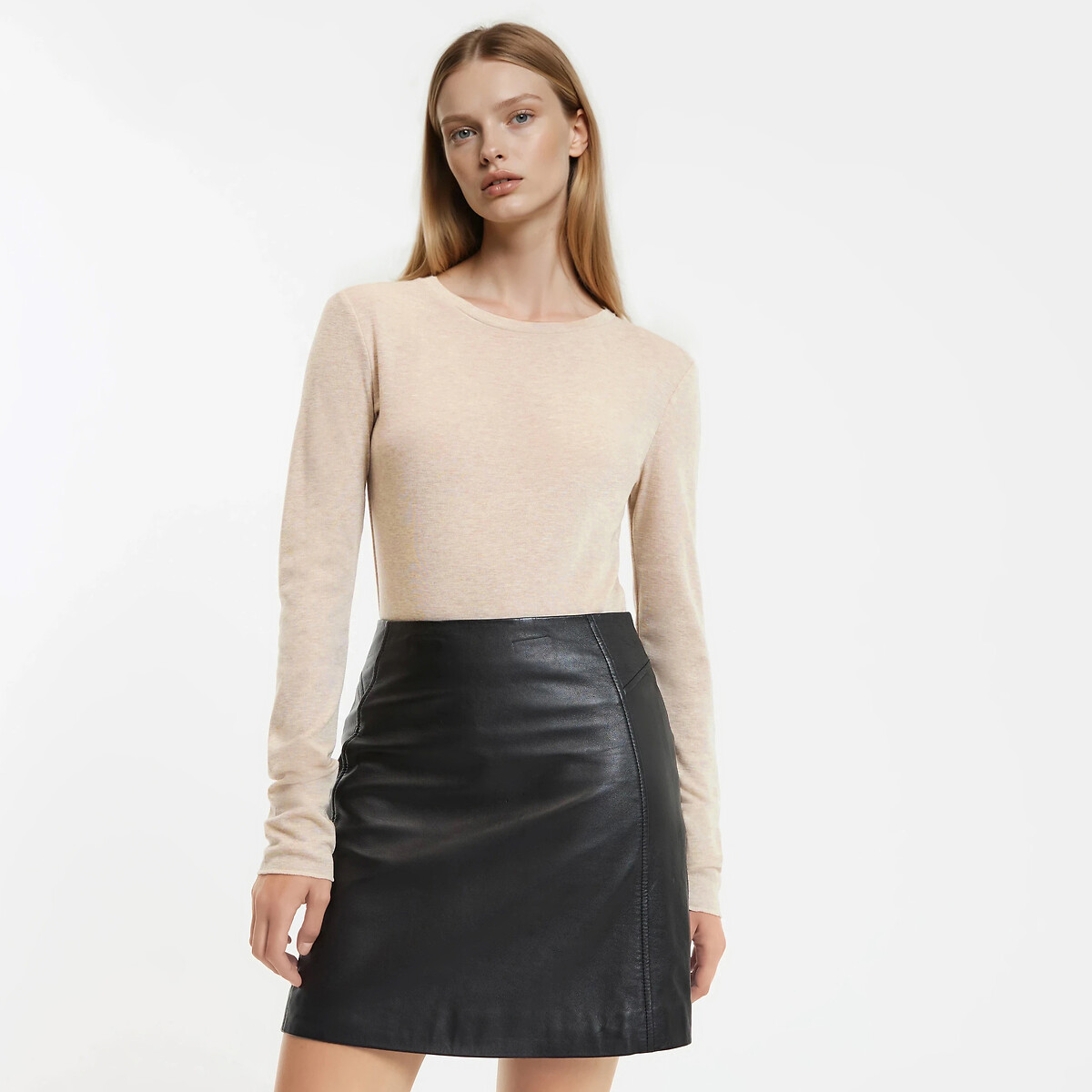 Μακρυμάνικη μπλούζα με στρογγυλή λαιμόκοψη