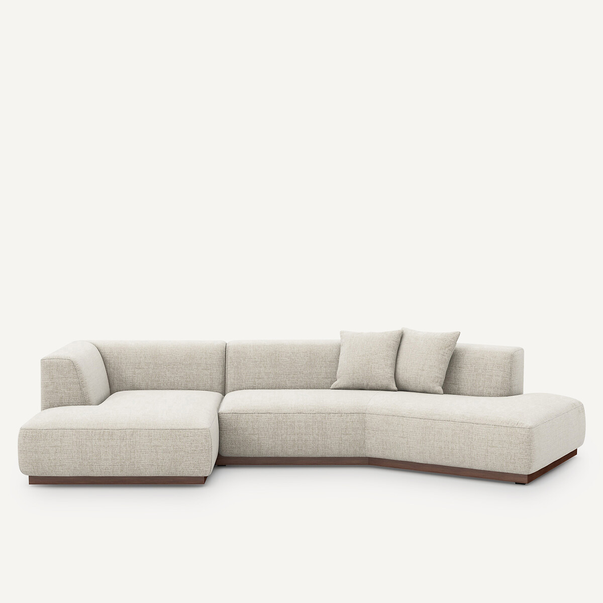 Γωνιακός καναπές με μελανζέ ταπετσαρία Μ152xΠ323xΥ67cm