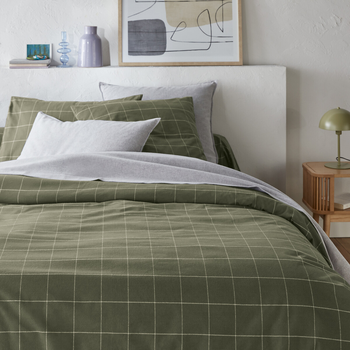 La Redoute Interieurs Παπλωματοθήκη από φανέλα 140x200 cm