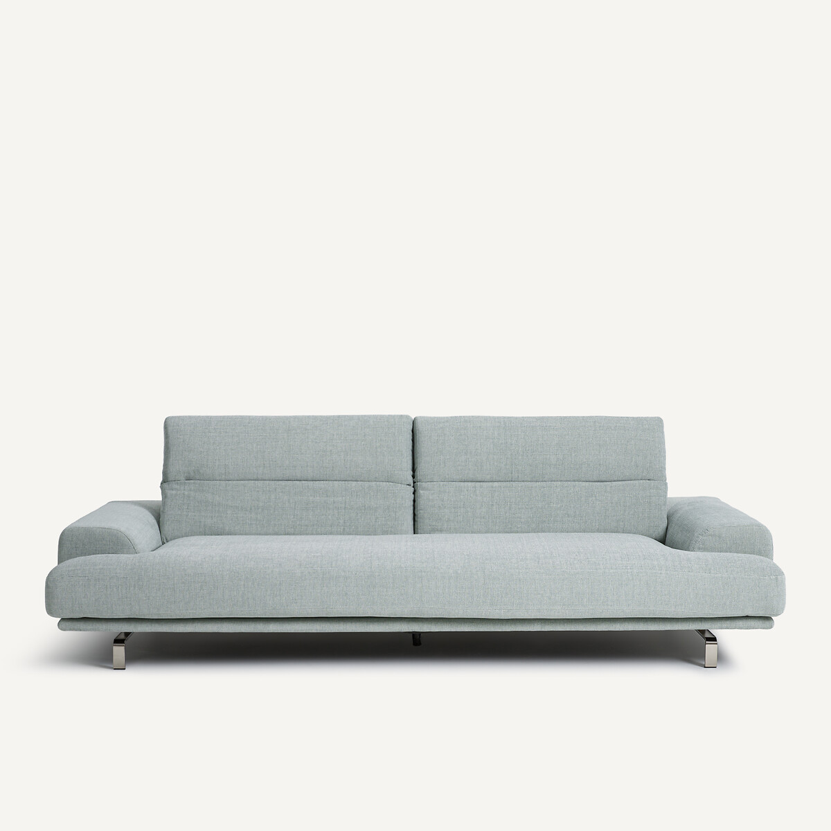 Καναπές με ψαθωτή ταπετσαρία από πολυέστερ Μ105xΠ215xΥ83cm