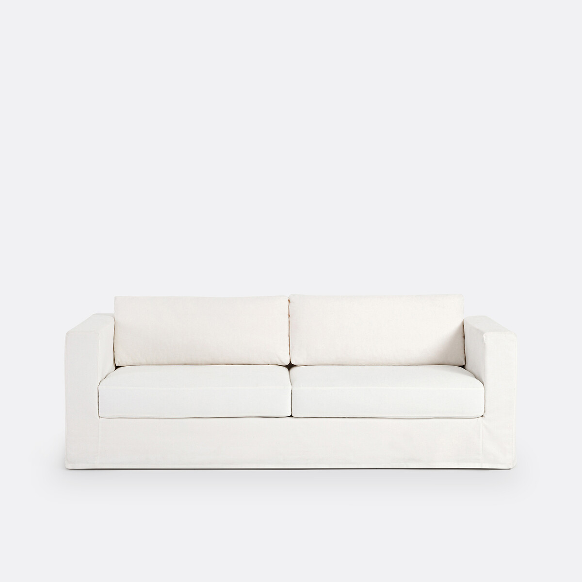 Τριθέσιος καναπές από βαμβάκι και λινό Μ97xΠ175xΥ82cm