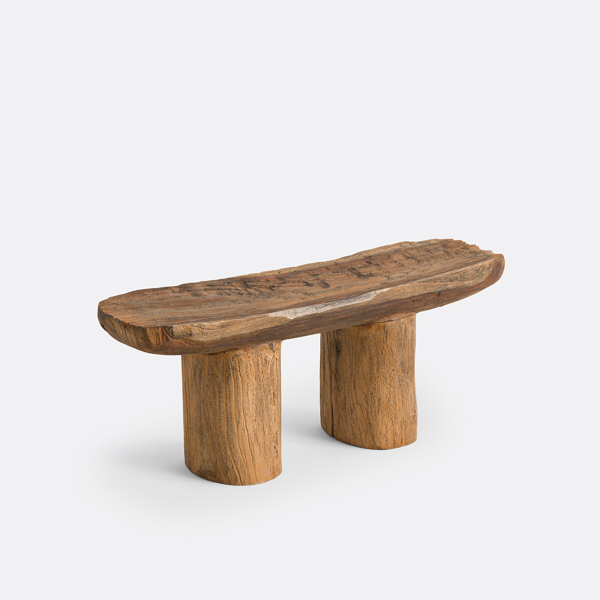 La Redoute Interieurs Μικρό ταμπουρέ από teak Μ15xΠ50xΥ50cm