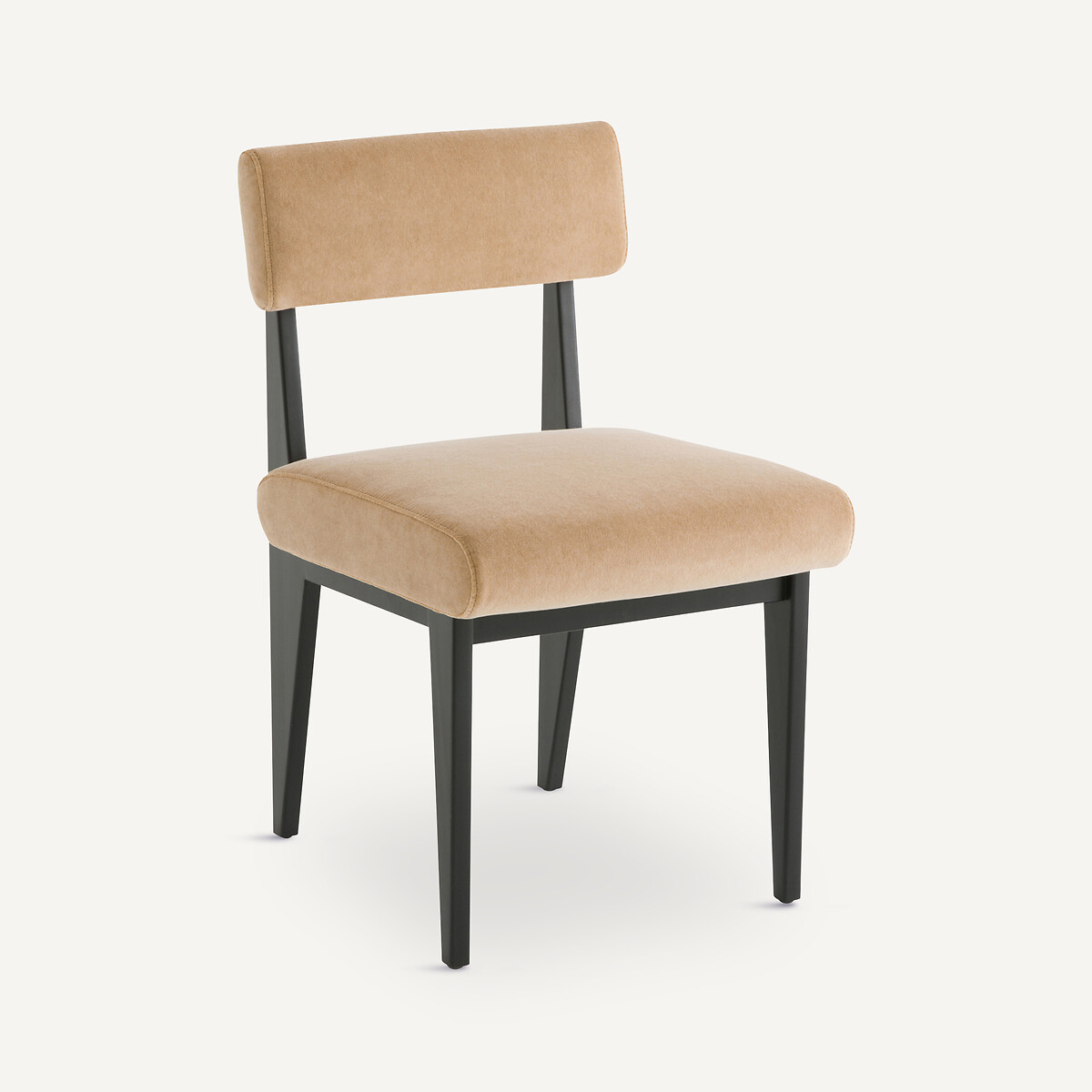 Καρέκλα από ξύλο οξιάς με βελούδινη ταπετσαρία, Izag