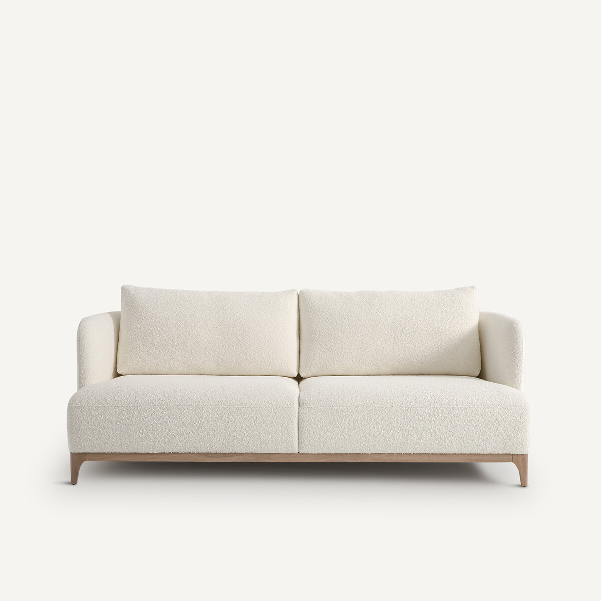 Καναπές με μπουκλέ ταπετσαρία Μ101xΠ201xΥ78cm