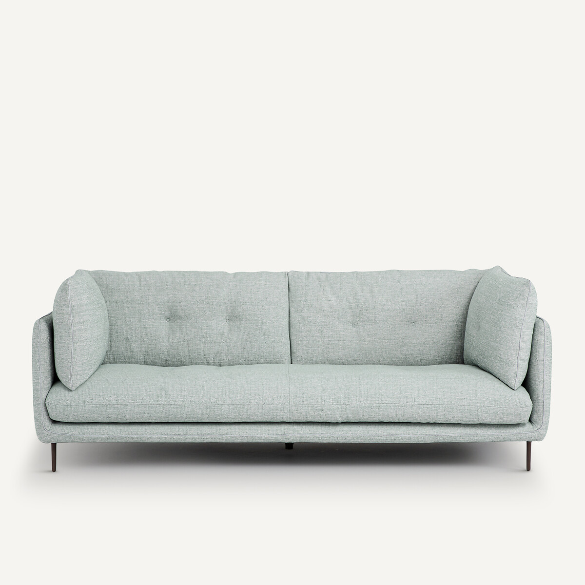 Καναπές με μελανζέ ταπετσαρία Μ106xΠ201xΥ80cm