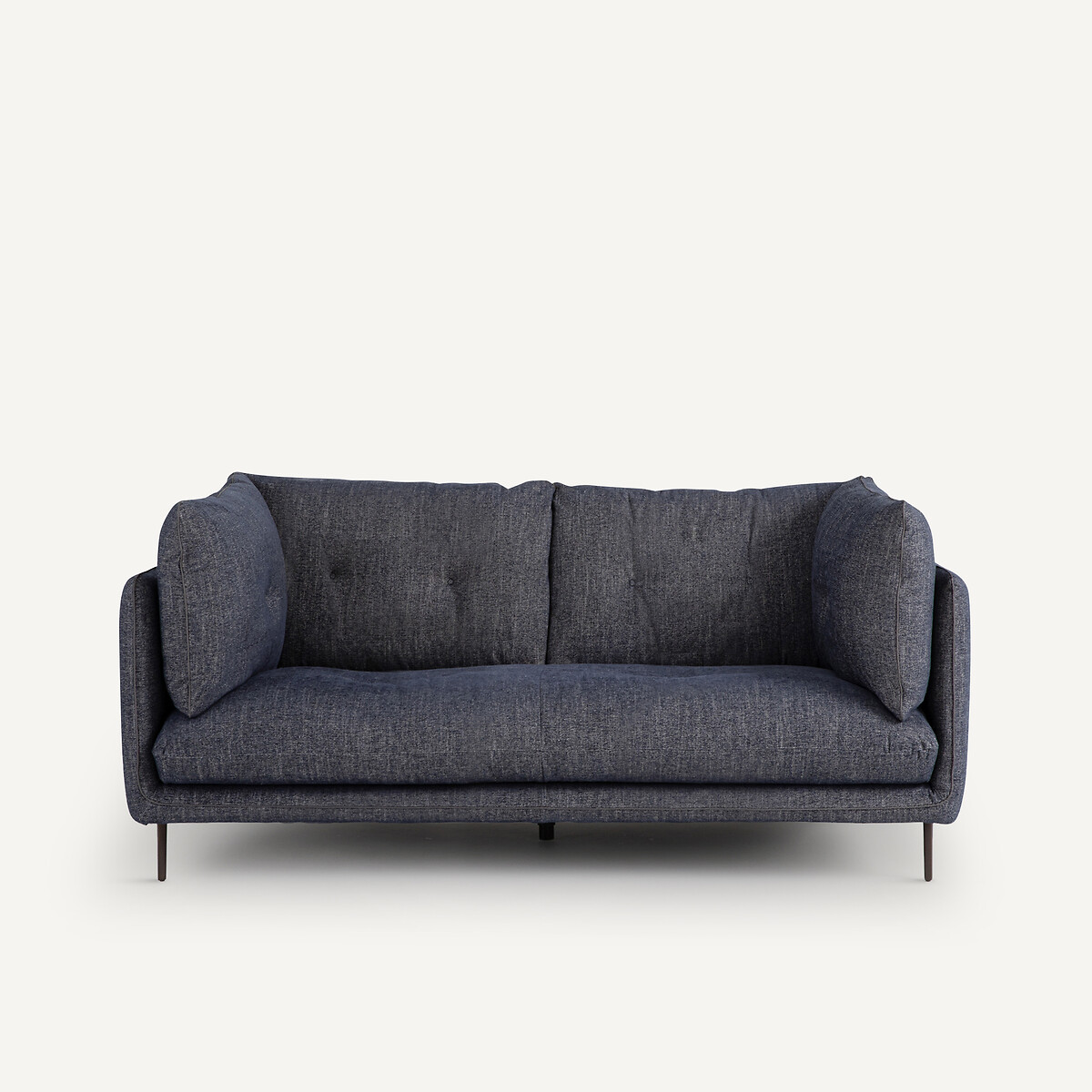 Καναπές με μελανζέ ταπετσαρία Μ106xΠ181xΥ80cm