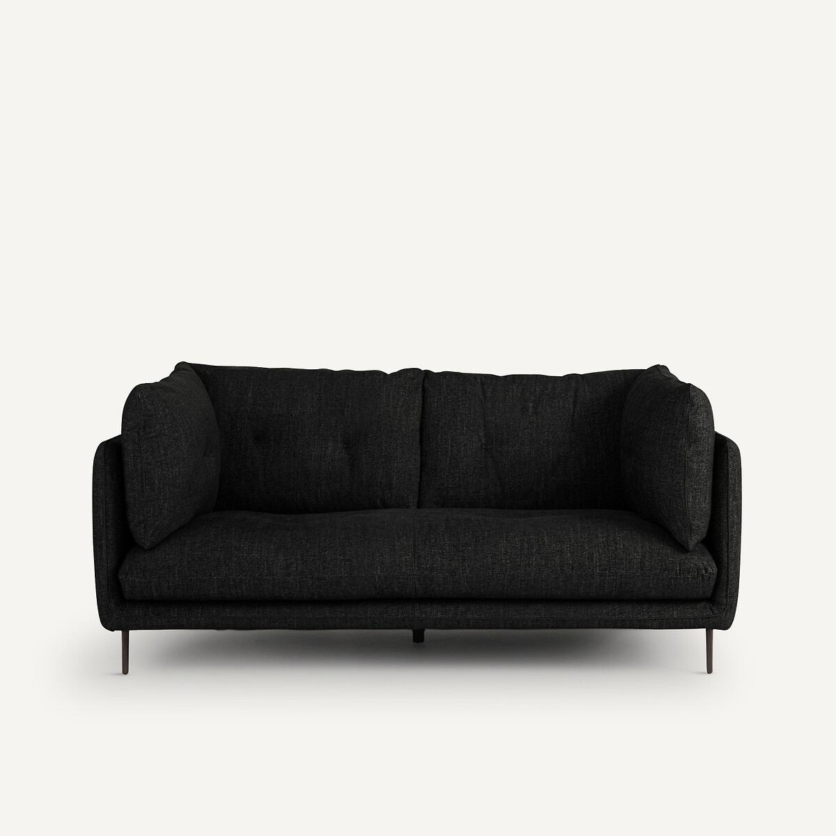 Καναπές με μελανζέ ταπετσαρία Μ106xΠ181xΥ80cm