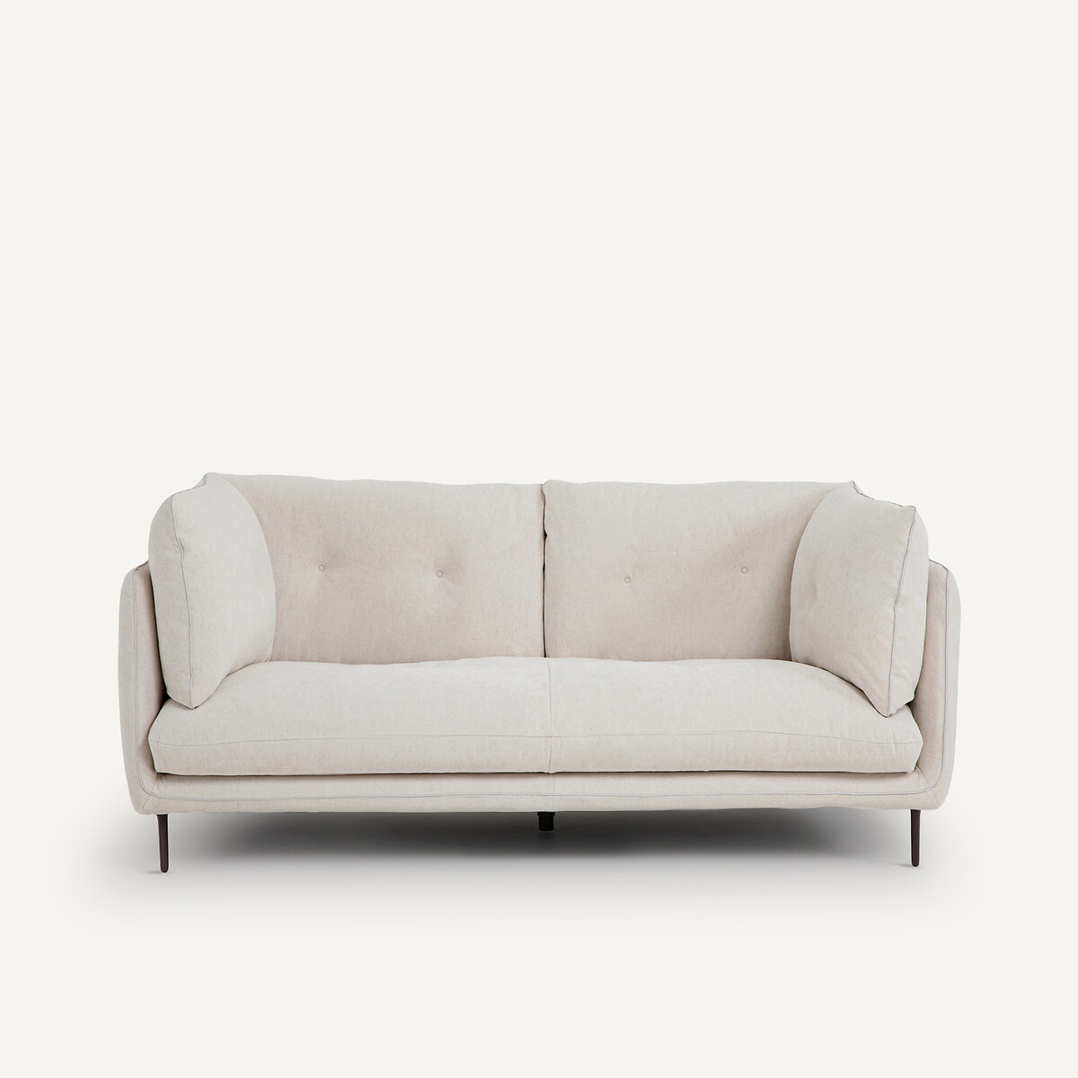 Καναπές με μελανζέ ταπετσαρία Μ106xΠ181xΥ80cm