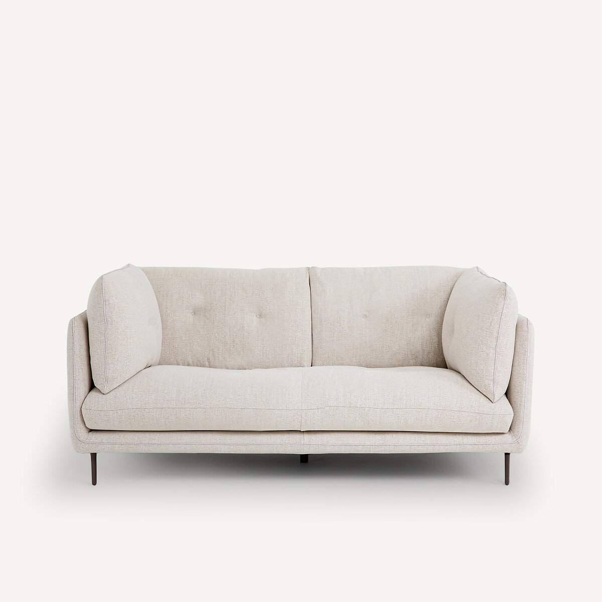 Καναπές με τουίντ ταπετσαρία Μ106xΠ181xΥ80cm