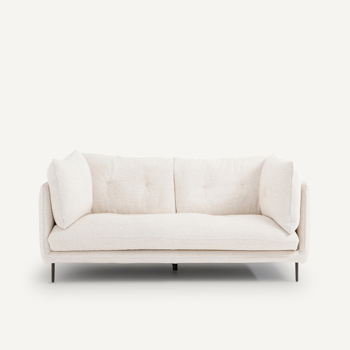 Καναπές με μελανζέ ταπετσαρία Μ106xΠ181xΥ80cm