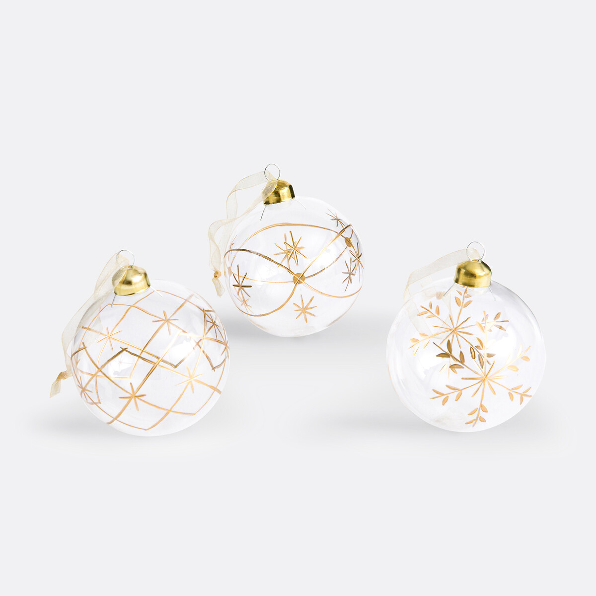 La Redoute Interieurs Σετ 12 χριστουγεννιάτικες μπάλες από γυαλί Μ8xΠ8xΥ8cm