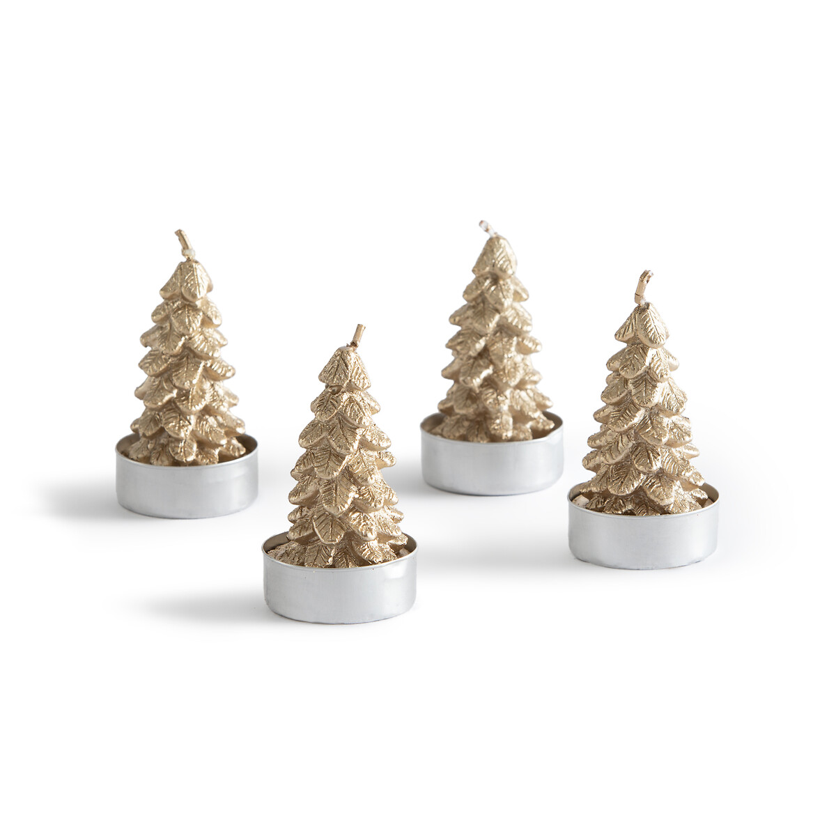 Σετ 4 κεριά ρεσό σε σχήμα έλατου, Caspar