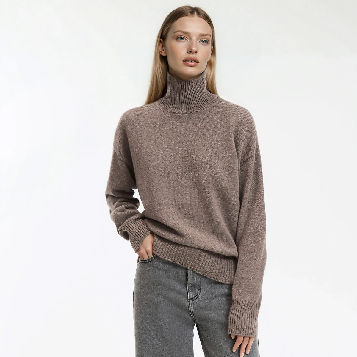 La Redoute Collections Πλεκτό από μαλλί και κασμίρι γαλλικής κατασκευής