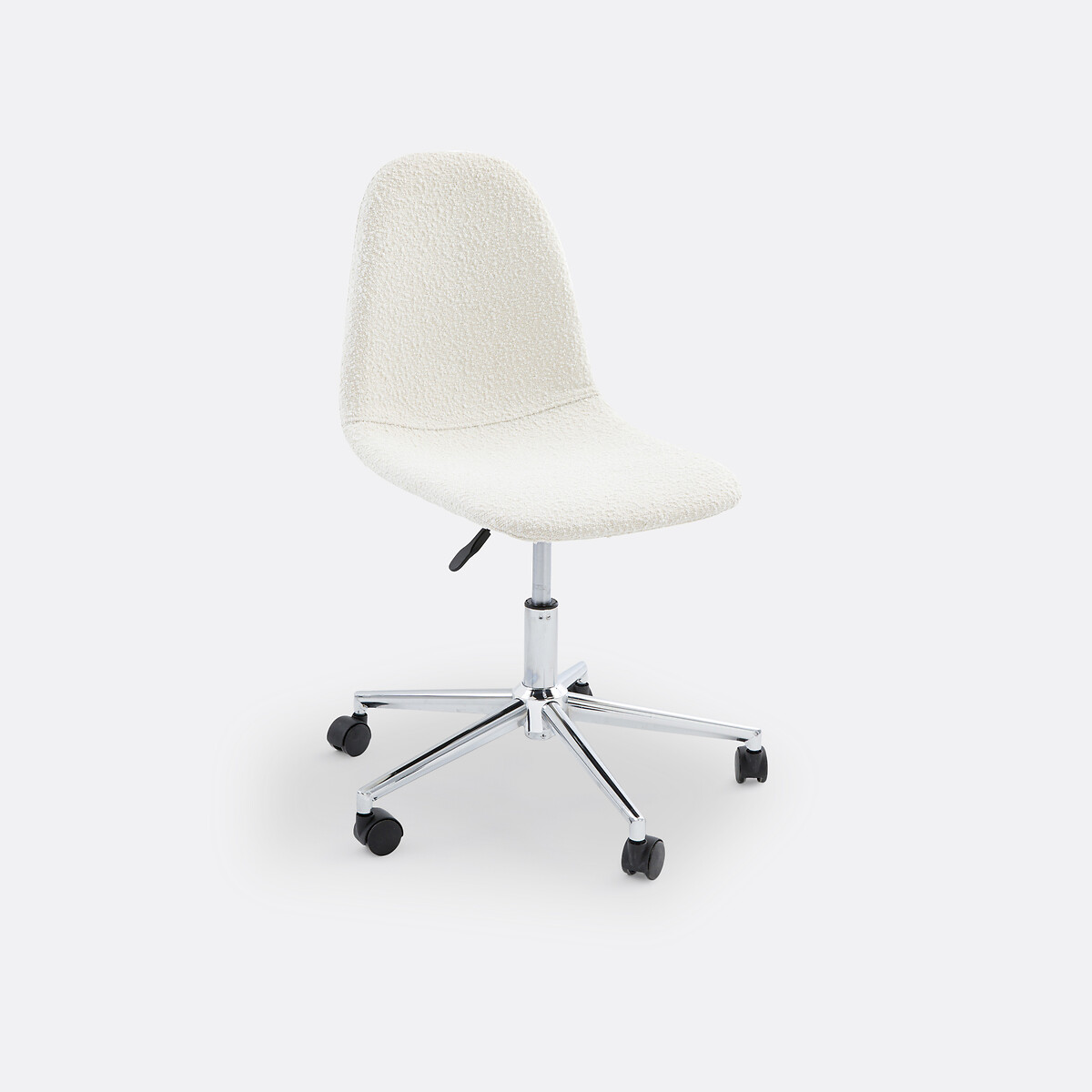 La Redoute Interieurs Καρέκλα γραφείου με μπουκλέ ταπετσαρία Μ59xΠ59xΥ95cm