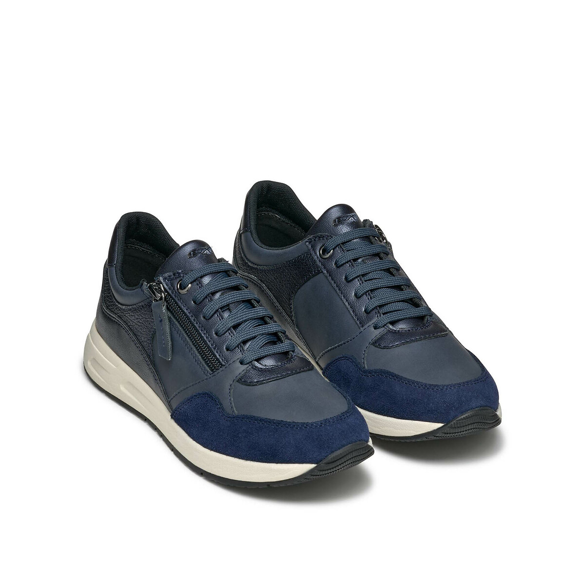 Δερμάτινα παπούτσια που αναπνέουν με φερμουάρ και κορδόνια, Bulmya