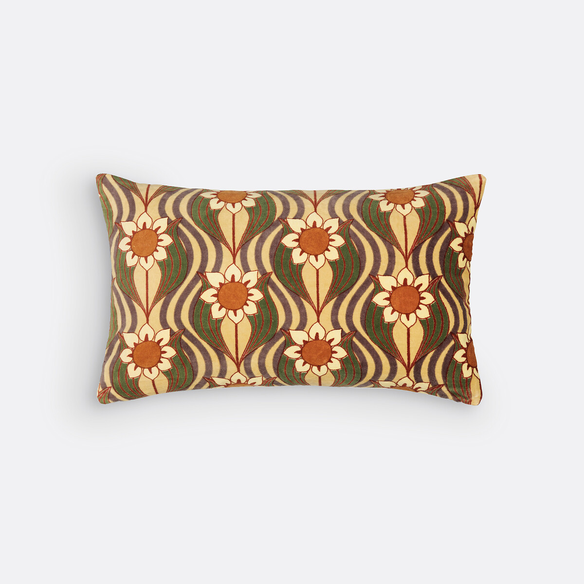 Ορθογώνια θήκη για μαξιλαράκι από βελούδο 50x30 cm