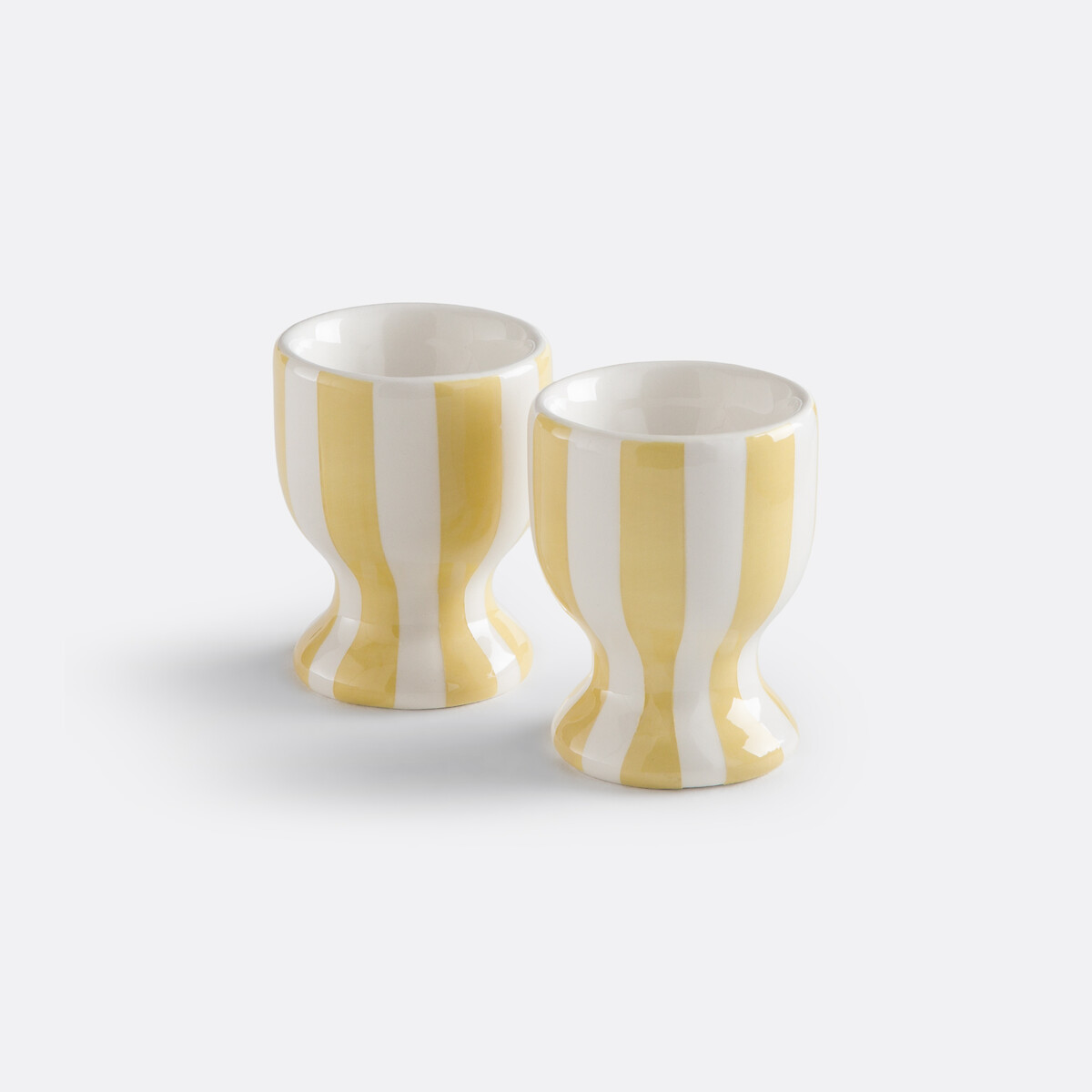 Σετ 2 αυγουλιέρες από δολομίτη Υ7cm