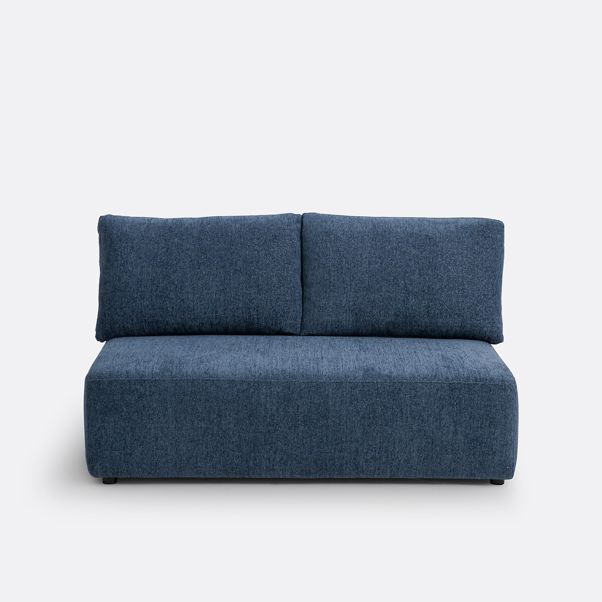 Διθέσιος καναπές με βελούδινη ταπετσαρία Μ88xΠ140xΥ67cm