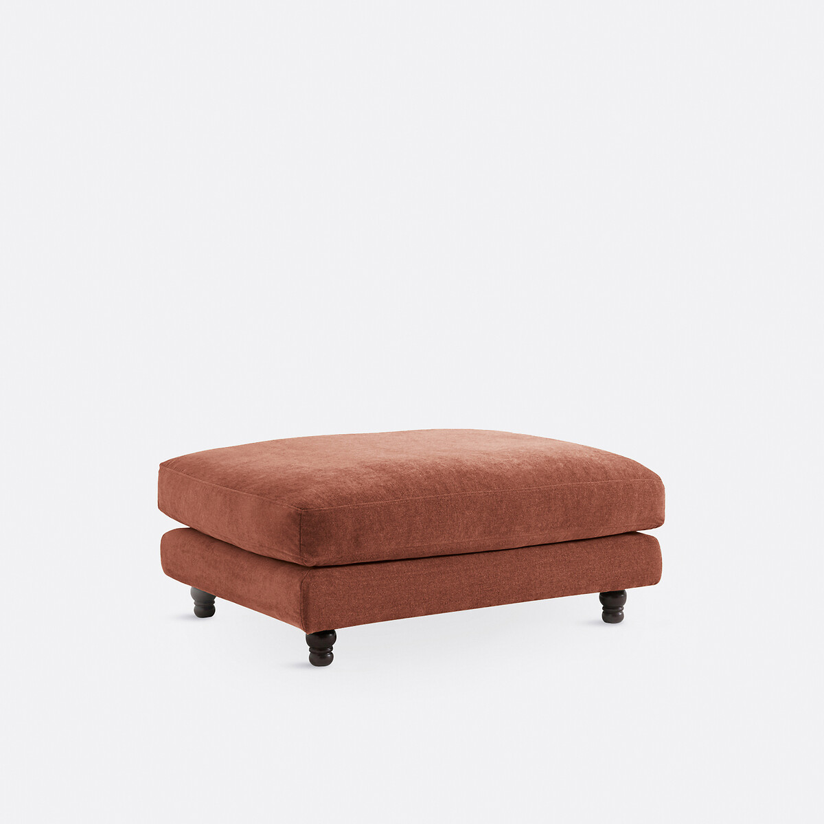 La Redoute Interieurs Ταμπουρέ με μελανζέ ταπετσαρία από πολυέστερ Μ45xΠ105xΥ45cm