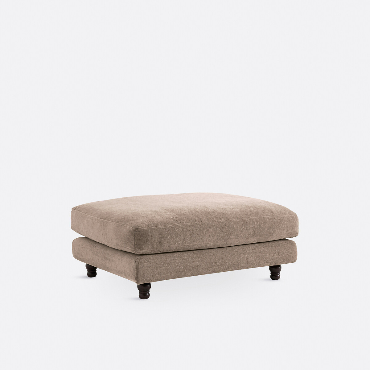 La Redoute Interieurs Ταμπουρέ με μελανζέ ταπετσαρία από πολυέστερ Μ45xΠ105xΥ45cm