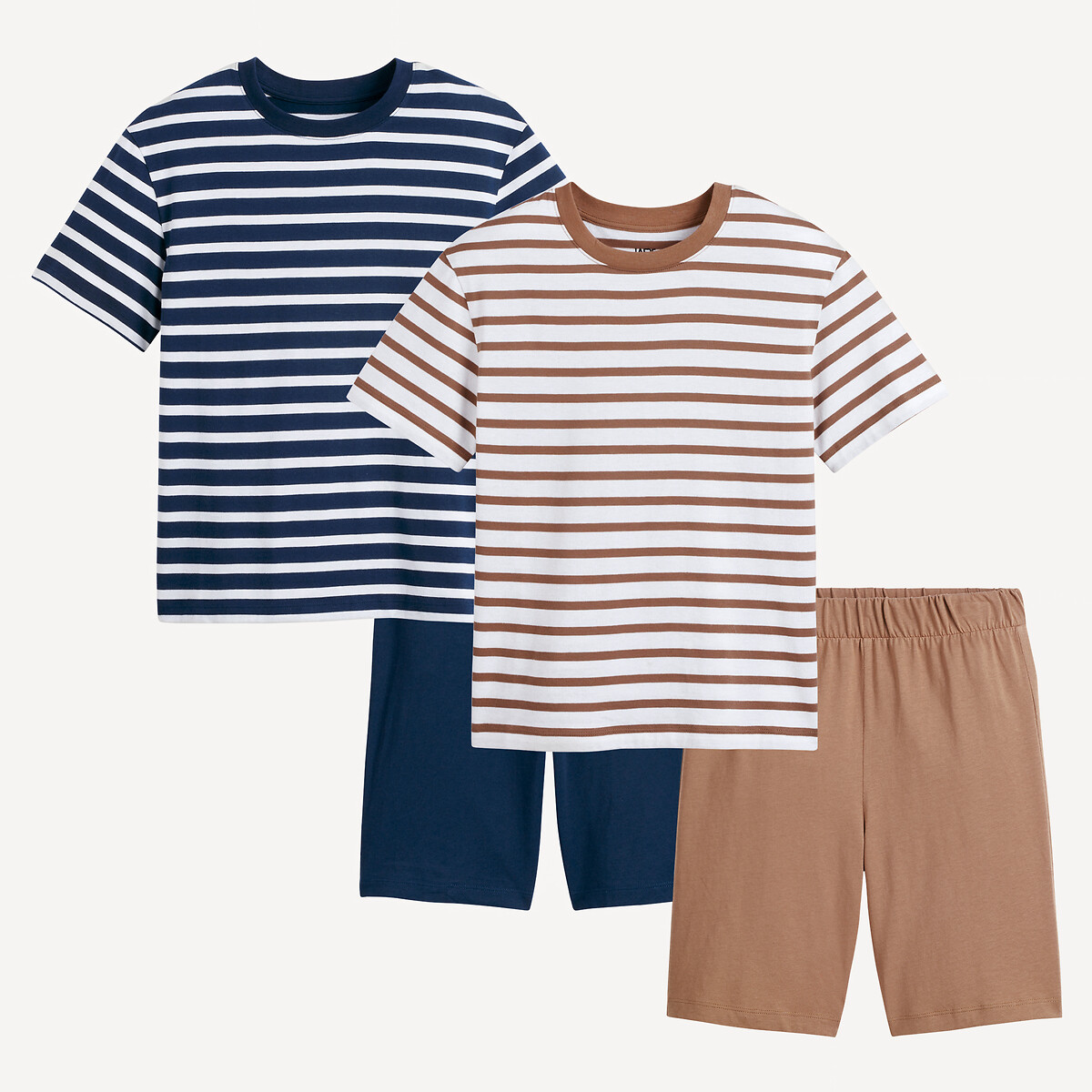 Σετ 2 βαμβακερές πιτζάμες με σορτς