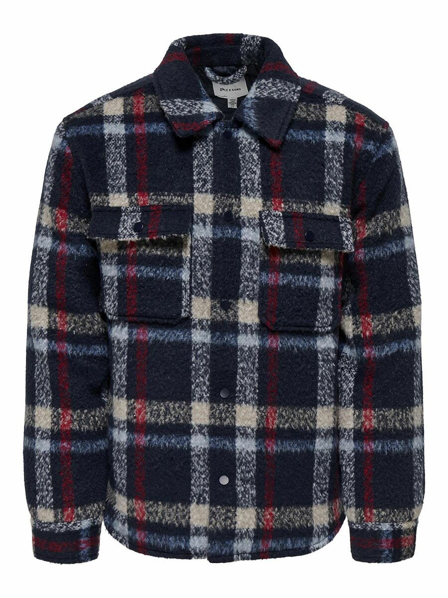 Καρό μπουφάν με επένδυση