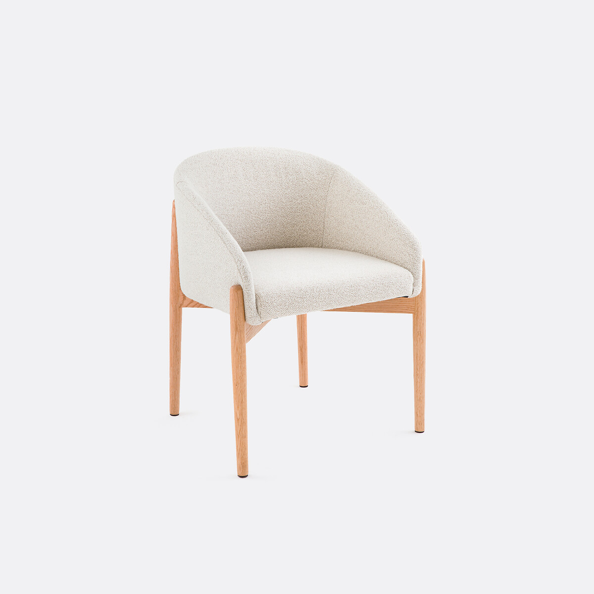 Πολυθρόνα τραπεζαρίας με μπουκλέ ταπετσαρία Μ54xΠ58xΥ72cm