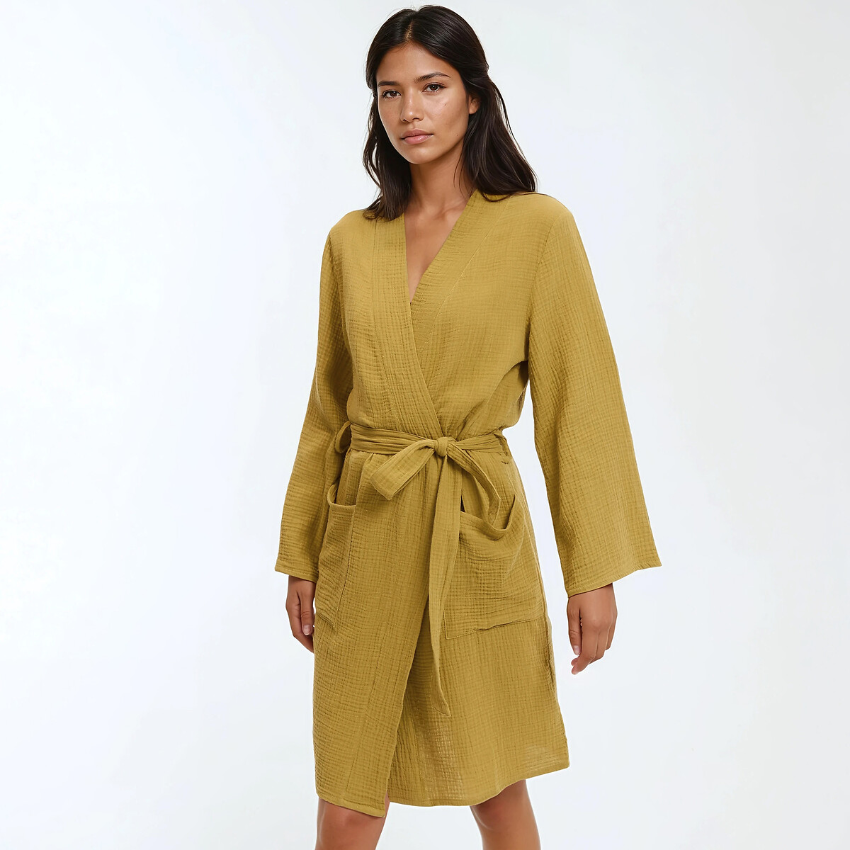 La Redoute Collections Μπουρνούζι από βαμβακερή γάζα