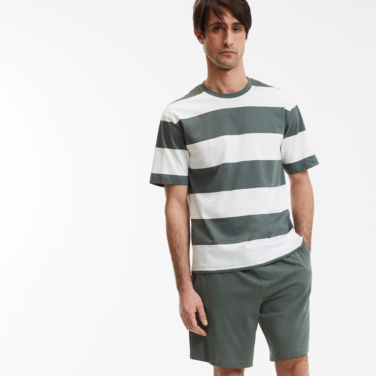 La Redoute Collections Βαμβακερή πιτζάμα με σορτς