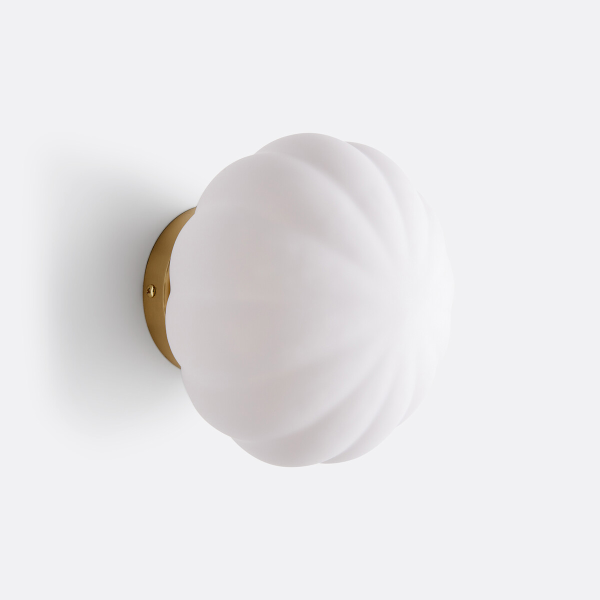 Απλίκα από μπρούντζο και γυαλί οπαλίνα Υ15cm