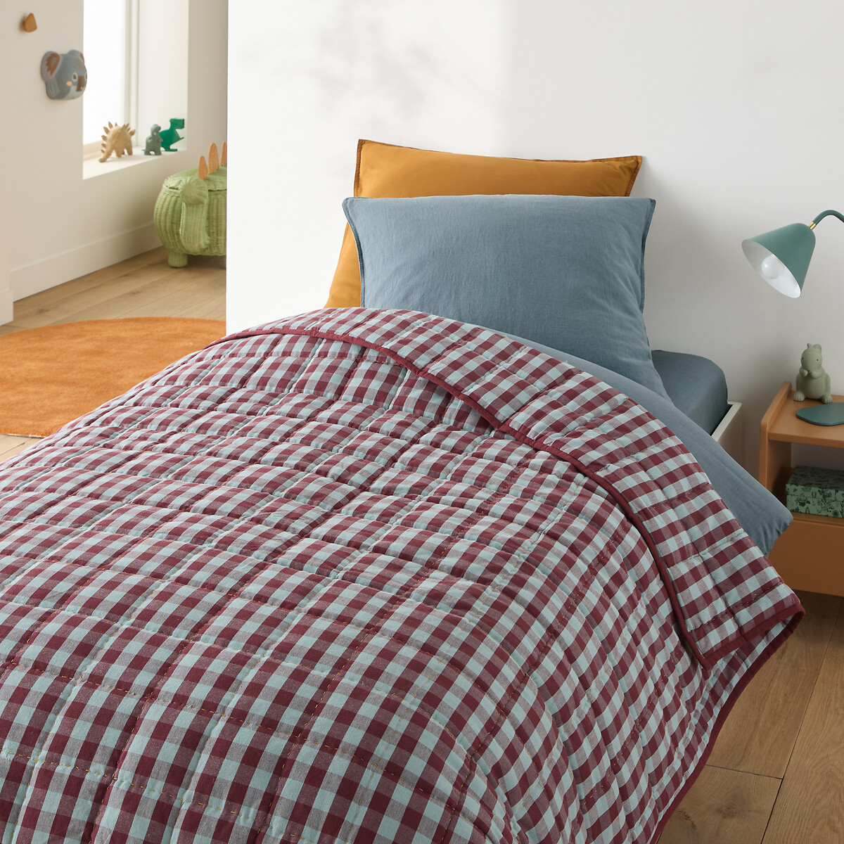 La Redoute Interieurs Καπιτονέ βαμβακερό κουβερλί με καρό 140x200 cm