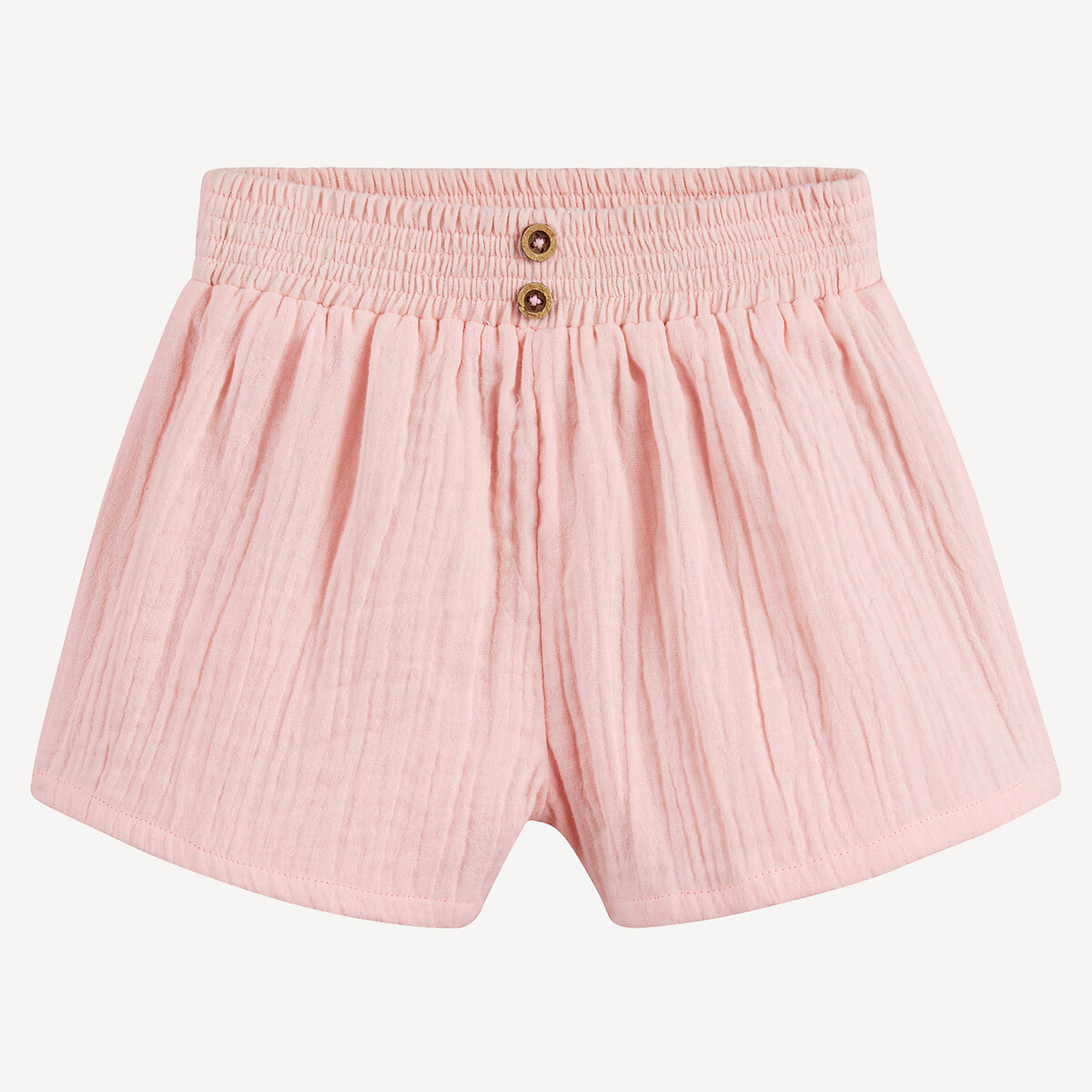 La Redoute Collections Σορτς από βαμβακερή γάζα με λάστιχο στη μέση