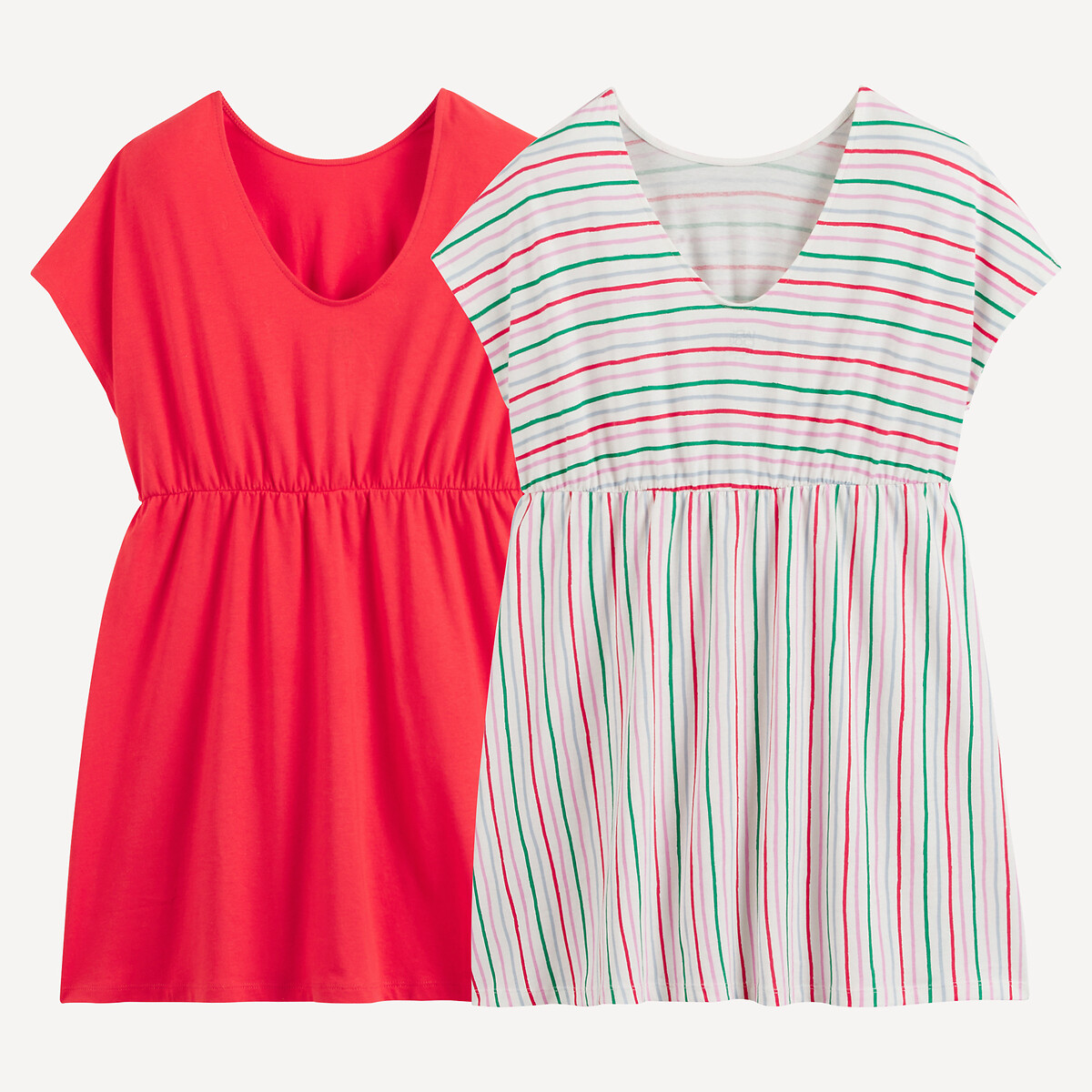 La Redoute Collections Σετ 2 φορεμάτων με κοντά μανίκια από τζέρσεϊ