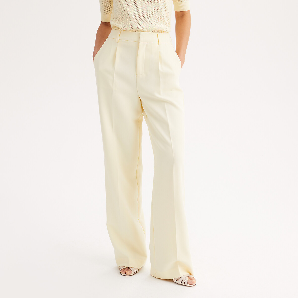 Anne Weyburn Ψηλόμεσο φαρδύ παντελόνι