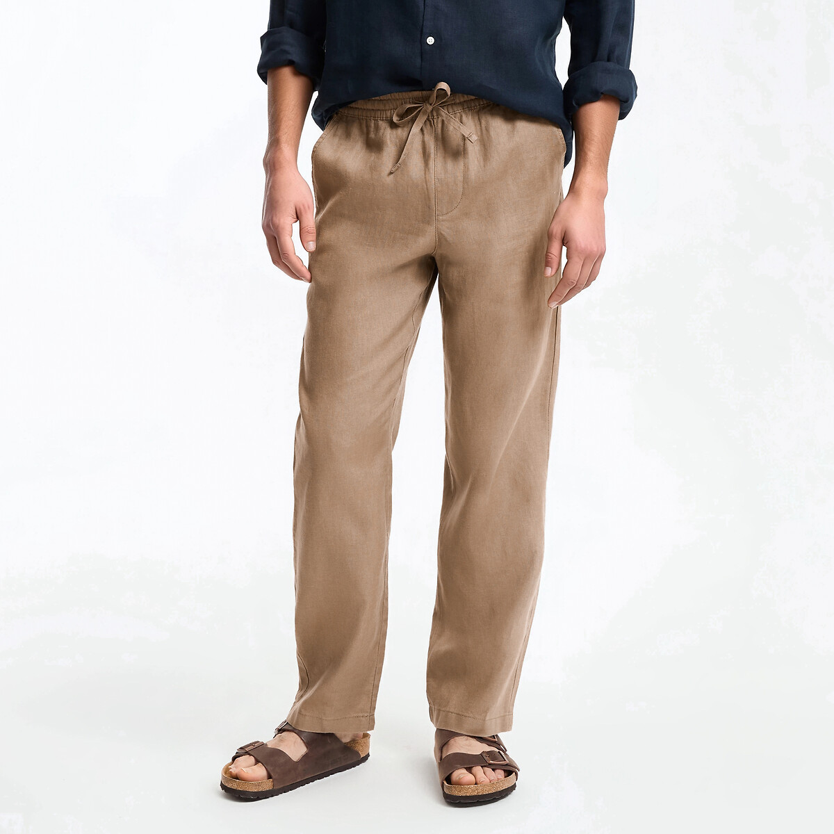 La Redoute Collections Λινό παντελόνι σε ίσια γραμμή