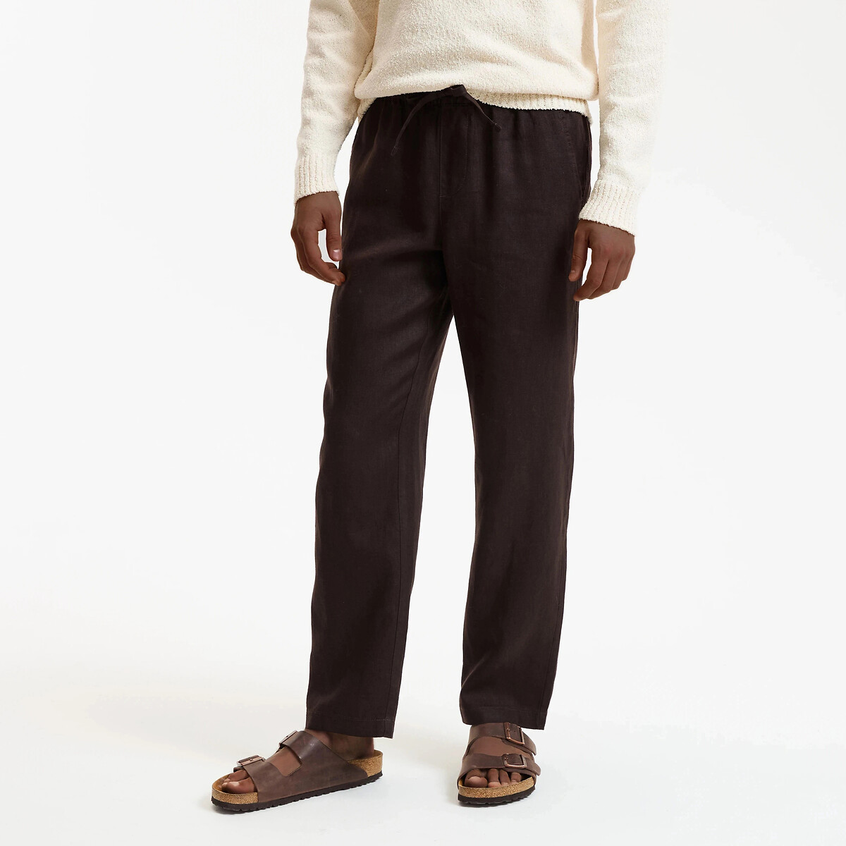 La Redoute Collections Λινό παντελόνι σε ίσια γραμμή