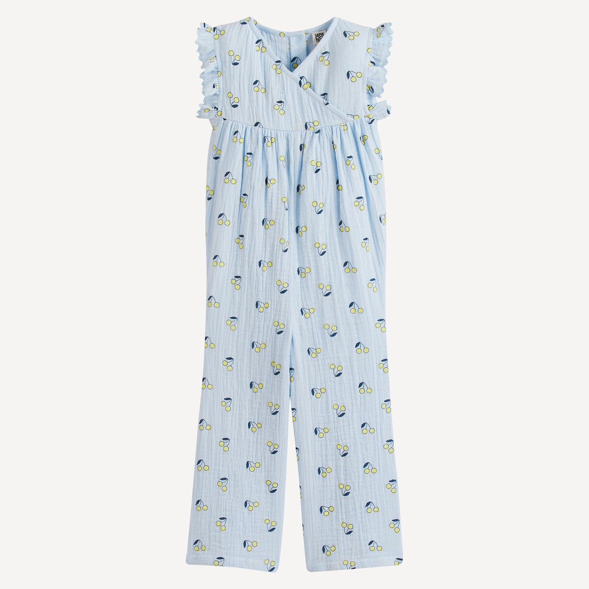 La Redoute Collections Ολόσωμη αμάνικη φόρμα με κεράσια από βαμβακερή γάζα