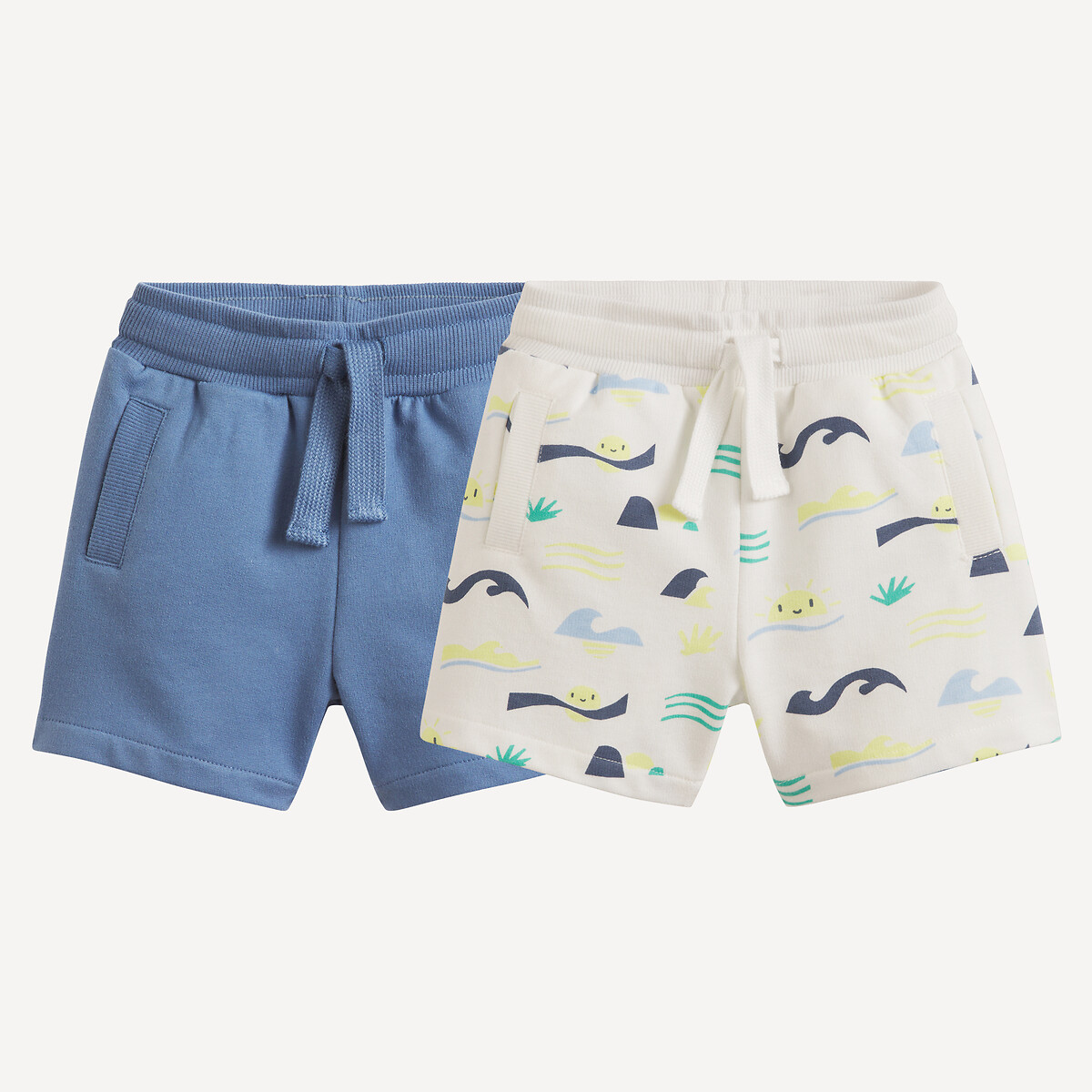 La Redoute Collections Σετ 2 σορτς από εμπριμέ φανέλα