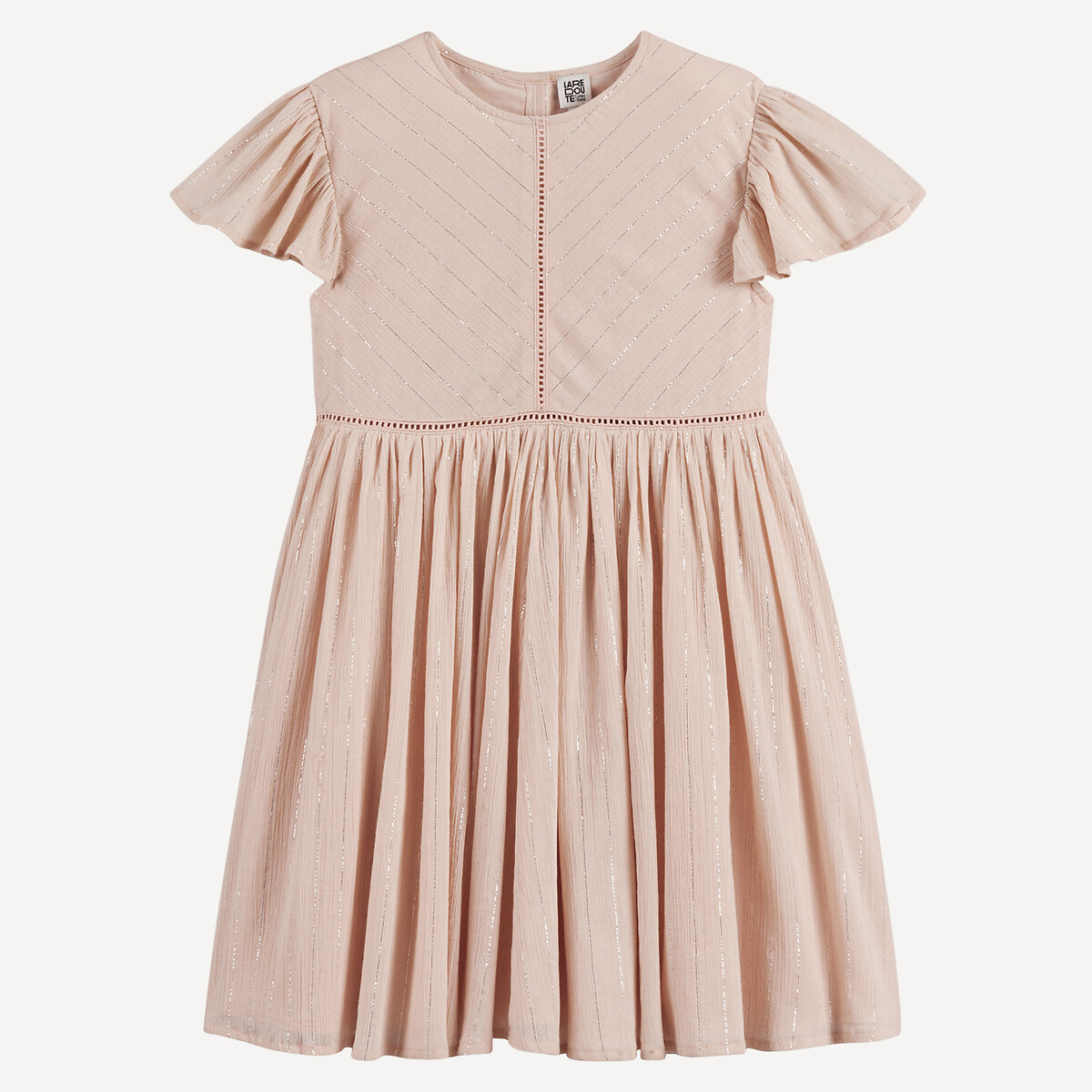 La Redoute Collections Φόρεμα με κοντά μανίκια και βολάν