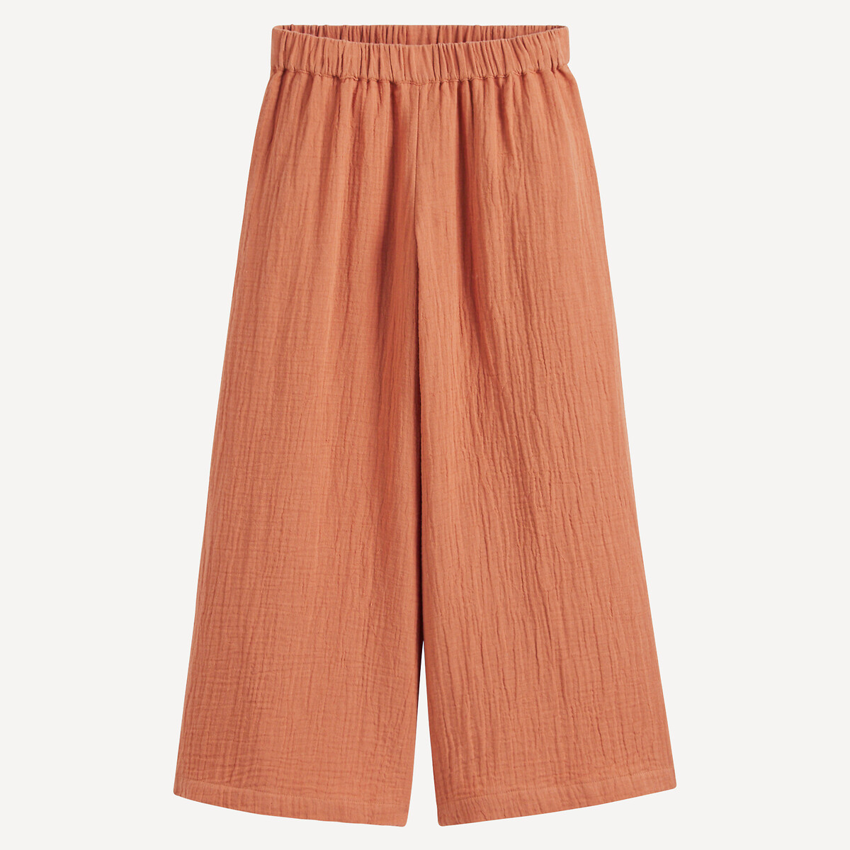 La Redoute Collections Φαρδύ παντελόνι από βαμβακερή γάζα