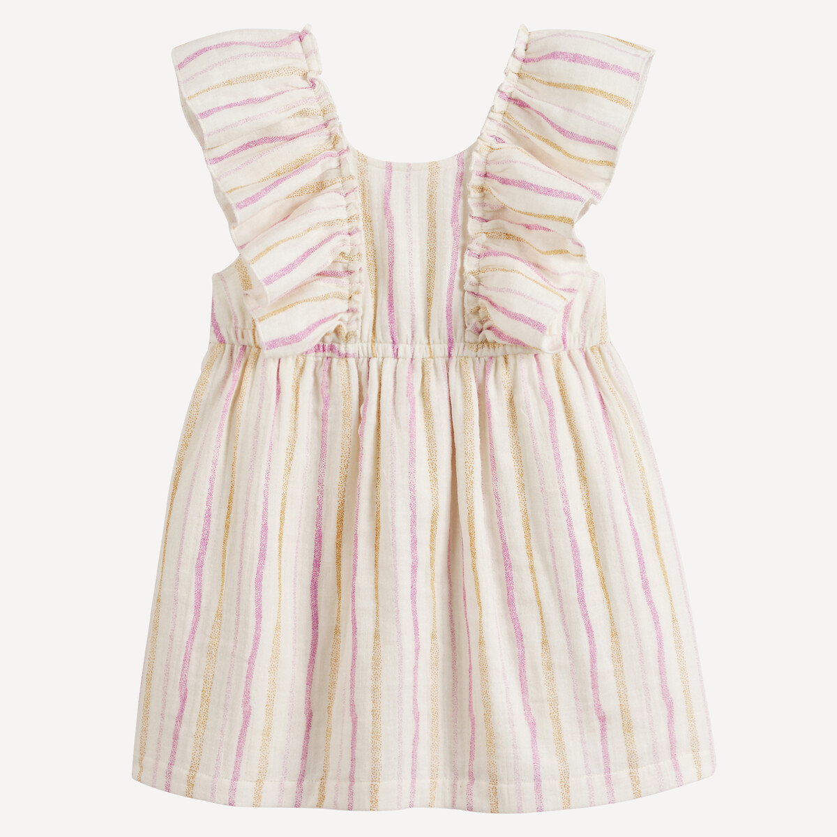 La Redoute Collections Ριγέ φόρεμα με βολάν