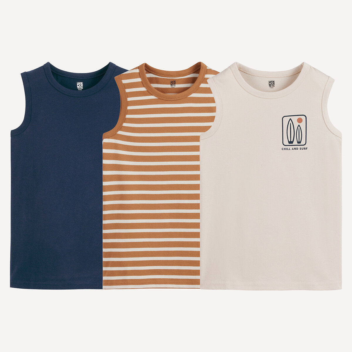 Σετ 3 αμάνικες μπλούζες