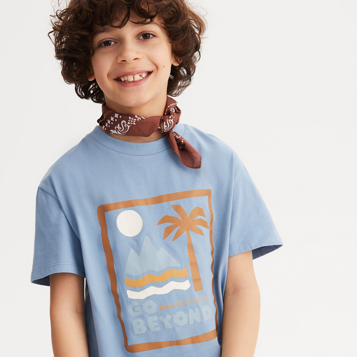 La Redoute Collections Κοντομάνικο T-shirt με στάμπα φοίνικα