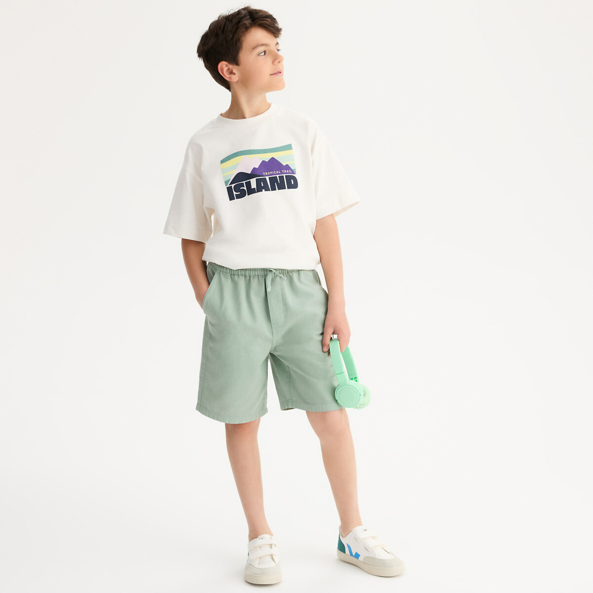 La Redoute Collections Βερμούδα από βαμβάκι λινό