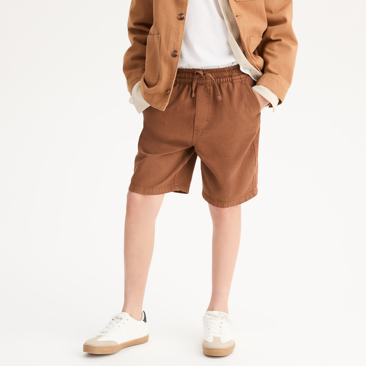 La Redoute Collections Βερμούδα από βαμβάκι λινό