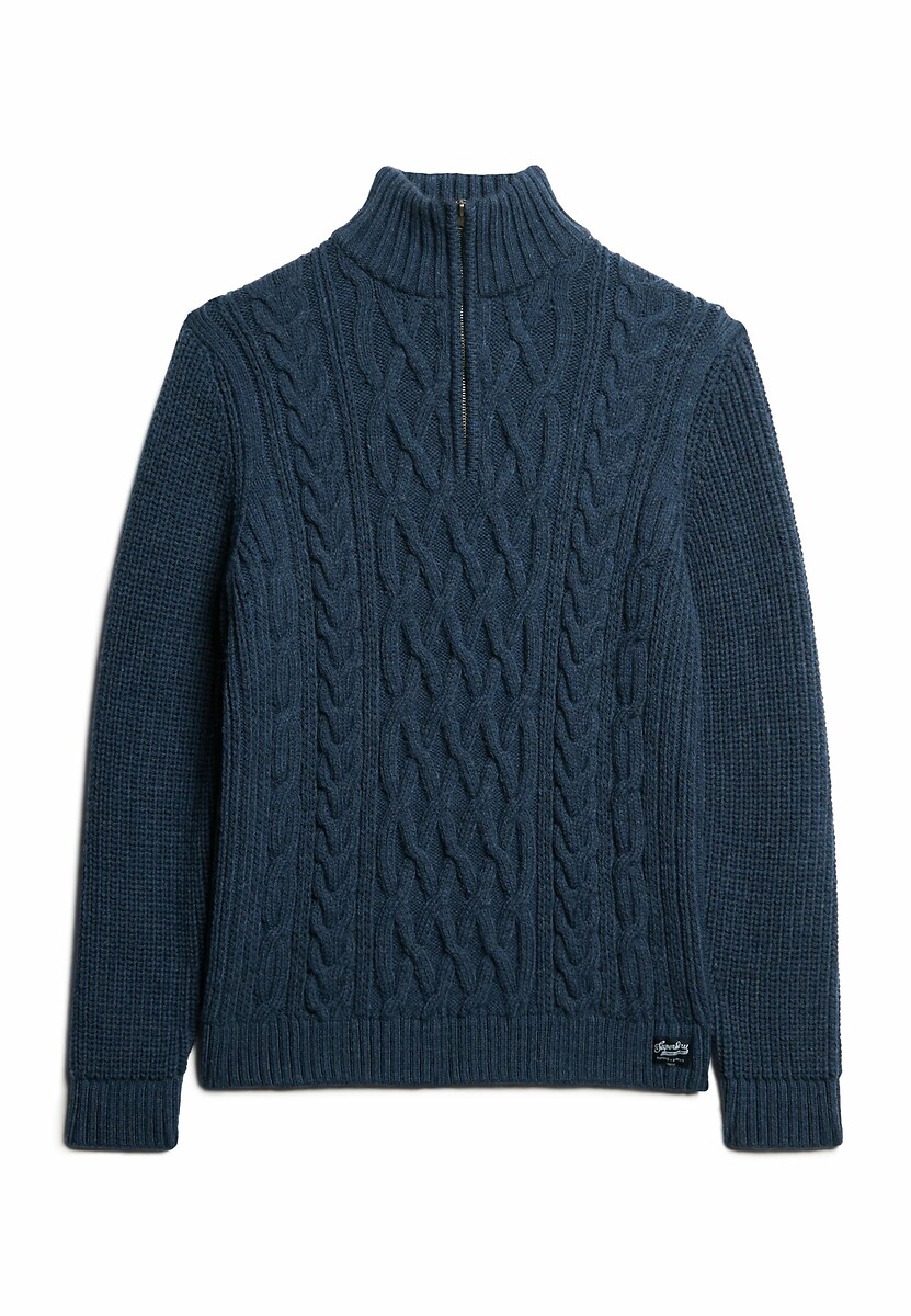 Πλεκτό με κοτσίδες και φερμουάρ στο λαιμό, Jacob