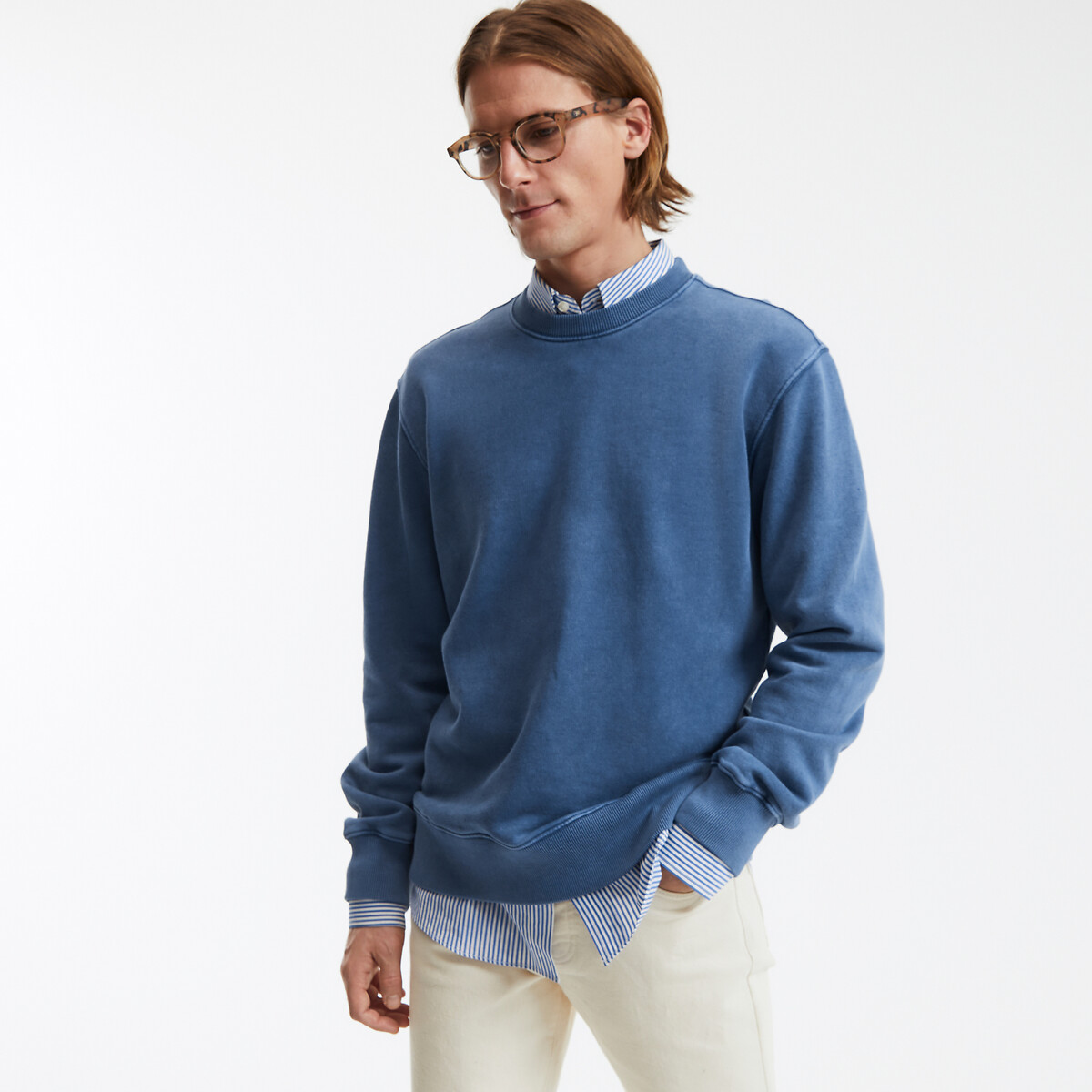 La Redoute Collections Φούτερ με στρογγυλή λαιμόκοψη