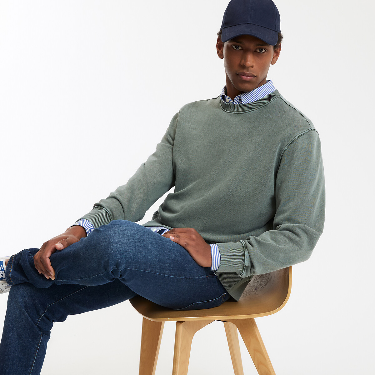 La Redoute Collections Φούτερ με στρογγυλή λαιμόκοψη