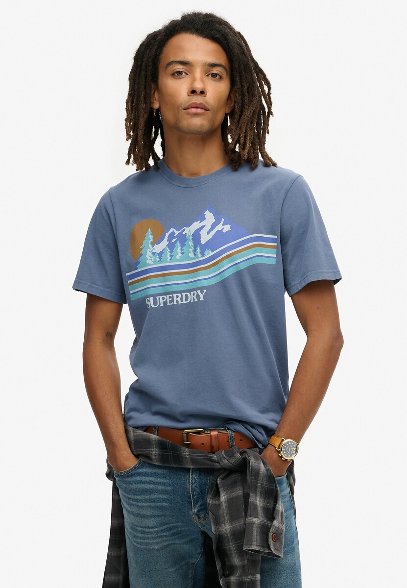 Κοντομάνικο T-shirt με στάμπα